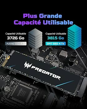 ACER PREDATOR SSD GM7 1Tb M.2 NVMe PCIe Gen 4x4 : Amazon.fr